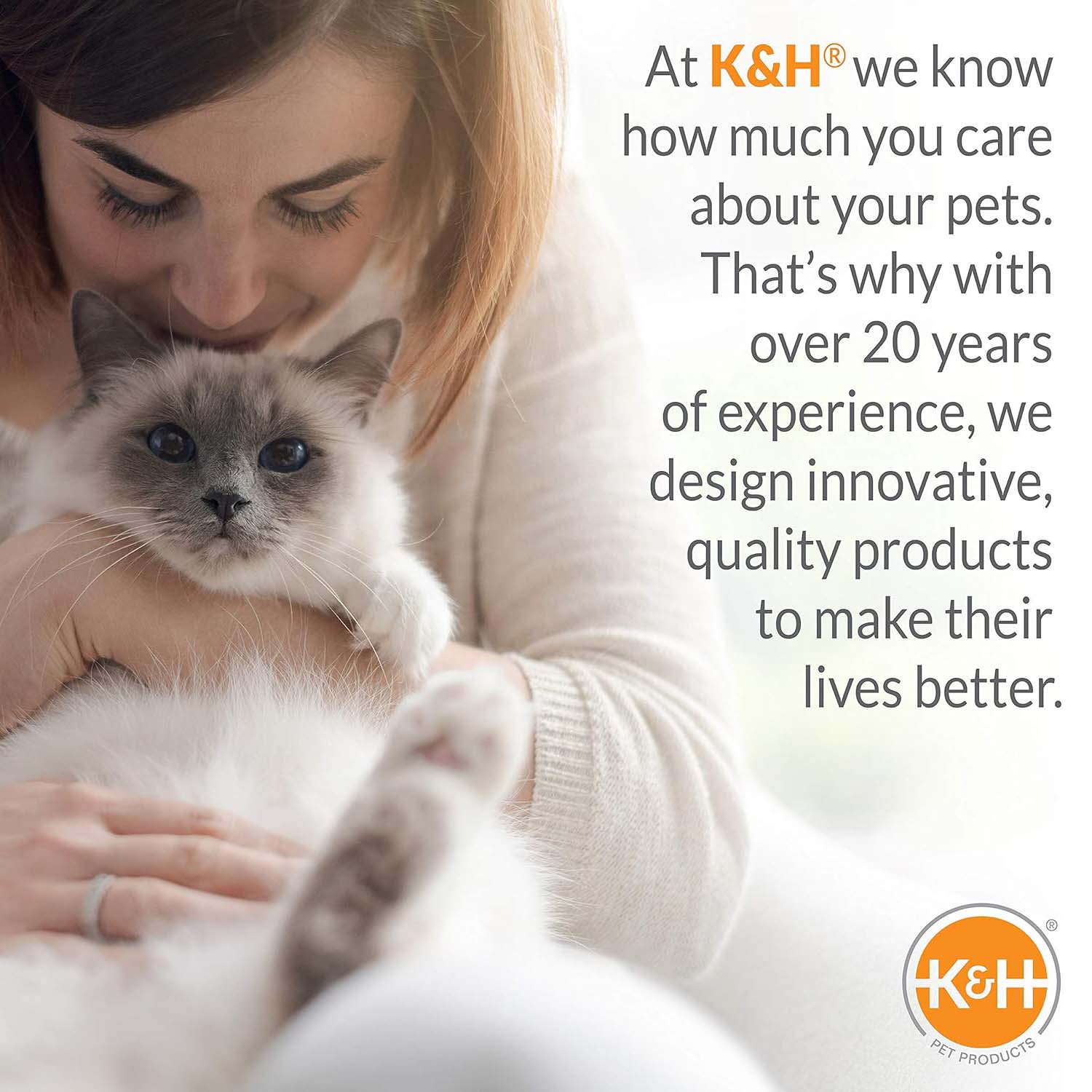 K&H Thermo-Kitty Cuddle Up Cat Bed – Indoor Heated Cat Bed with Low-Wall Design, Soft Foam Base & Removable Washable Cover - Image 7