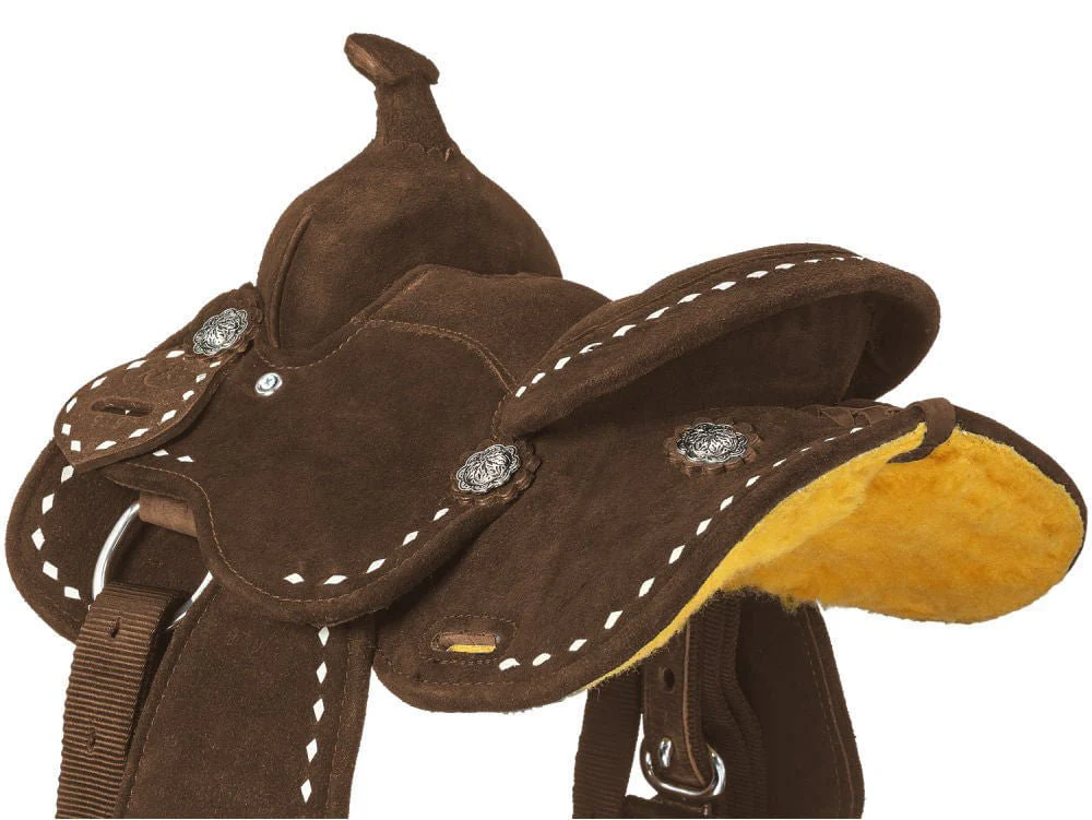 King Series Mini Stratford Suede Barrel Saddle - Image 8