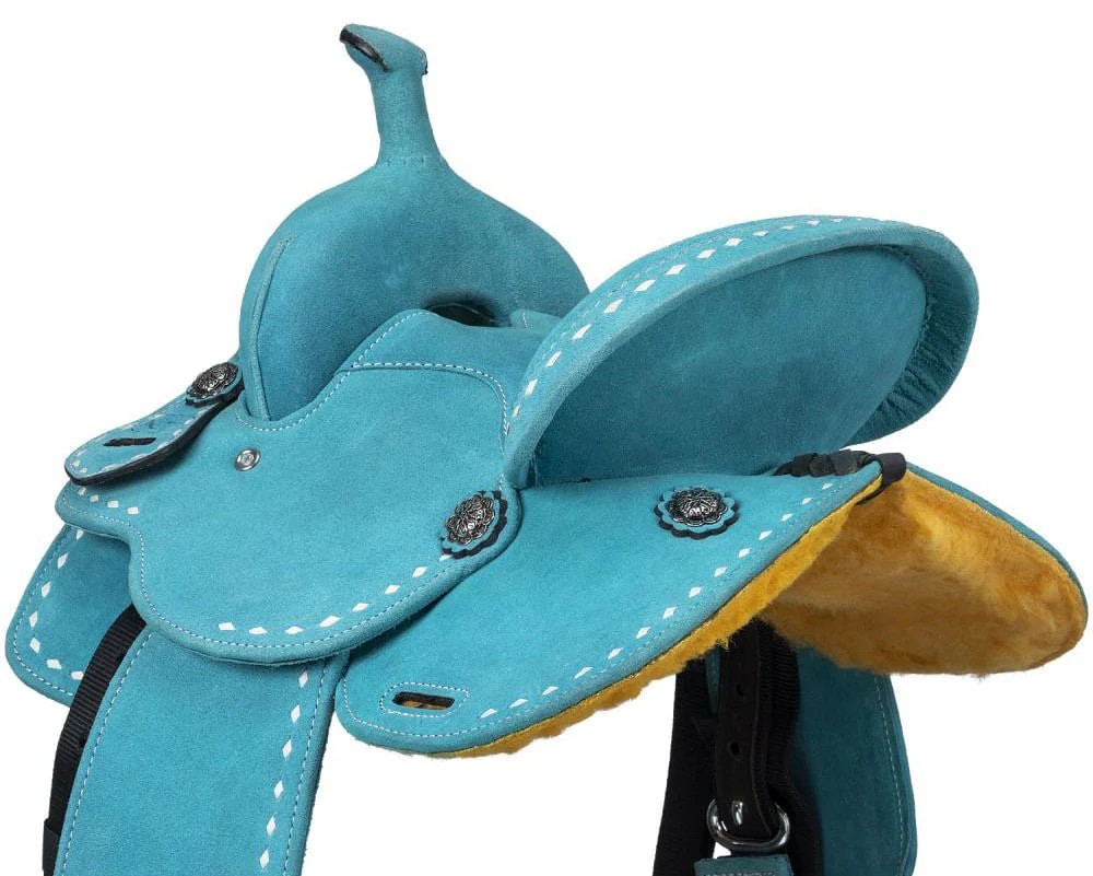 King Series Stratford Suede Barrel Saddle - Image 8