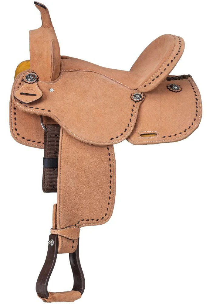 King Series Youth Stratford Suede Barrel Saddle - Image 13