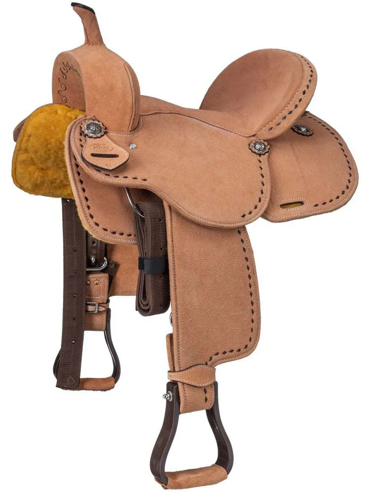 King Series Youth Stratford Suede Barrel Saddle - Image 14