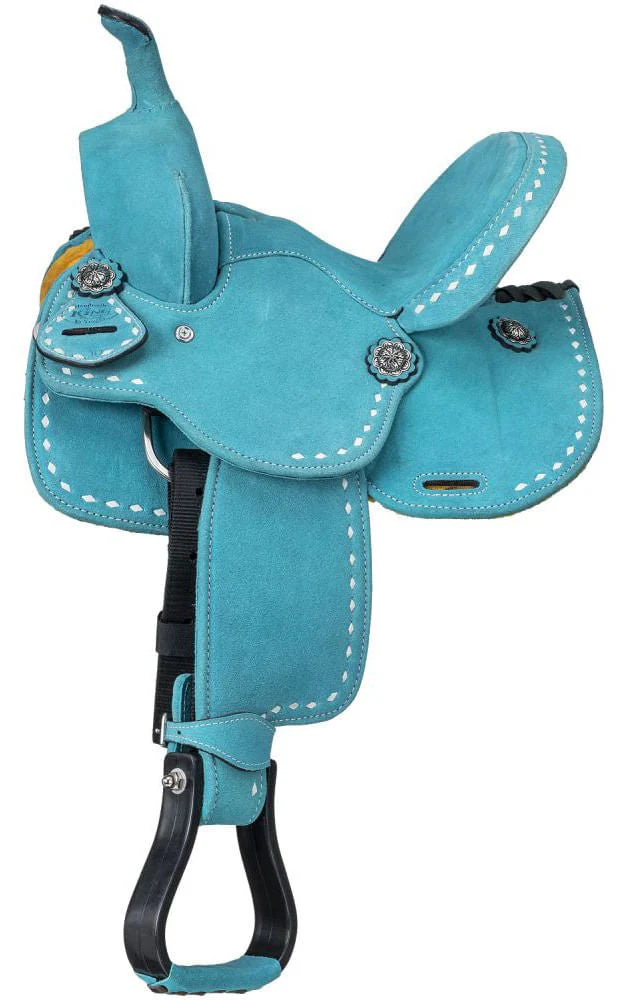 King Series Youth Stratford Suede Barrel Saddle - Image 17