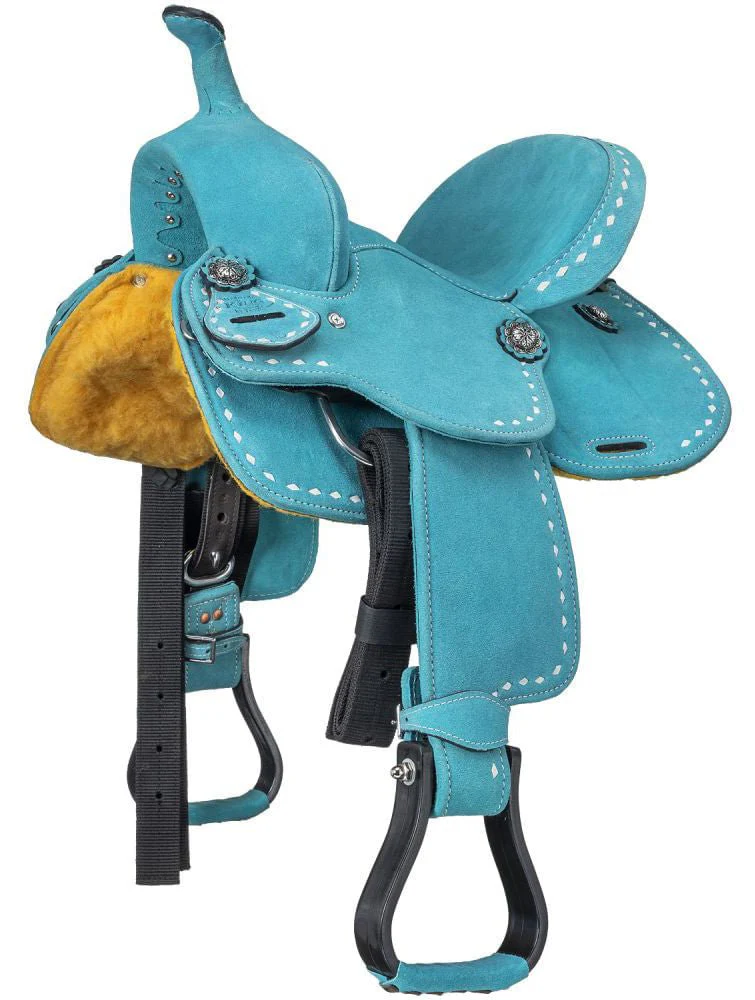 King Series Youth Stratford Suede Barrel Saddle - Image 18