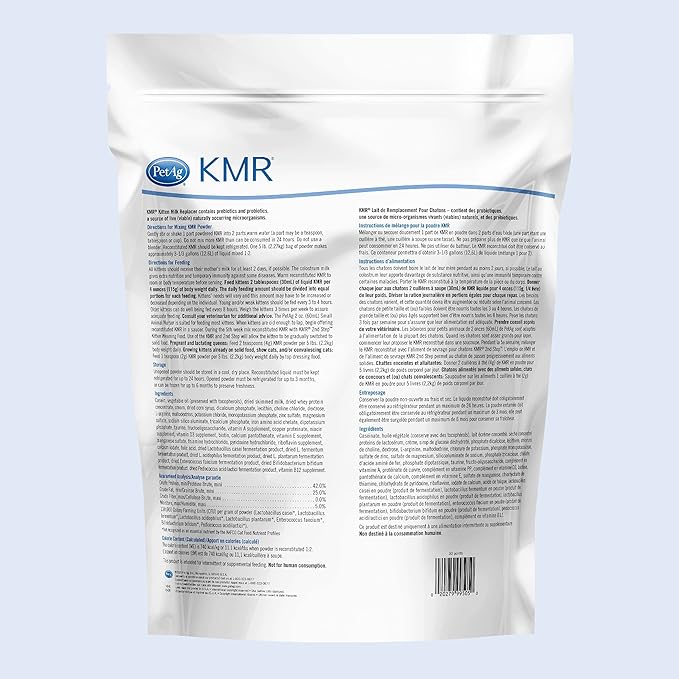 PetAg KMR Kitten Milk Replacer Powder – Easy-to-Mix Formula for Newborn Kittens & Adult Cats Needing Supplemental Feeding - Image 12