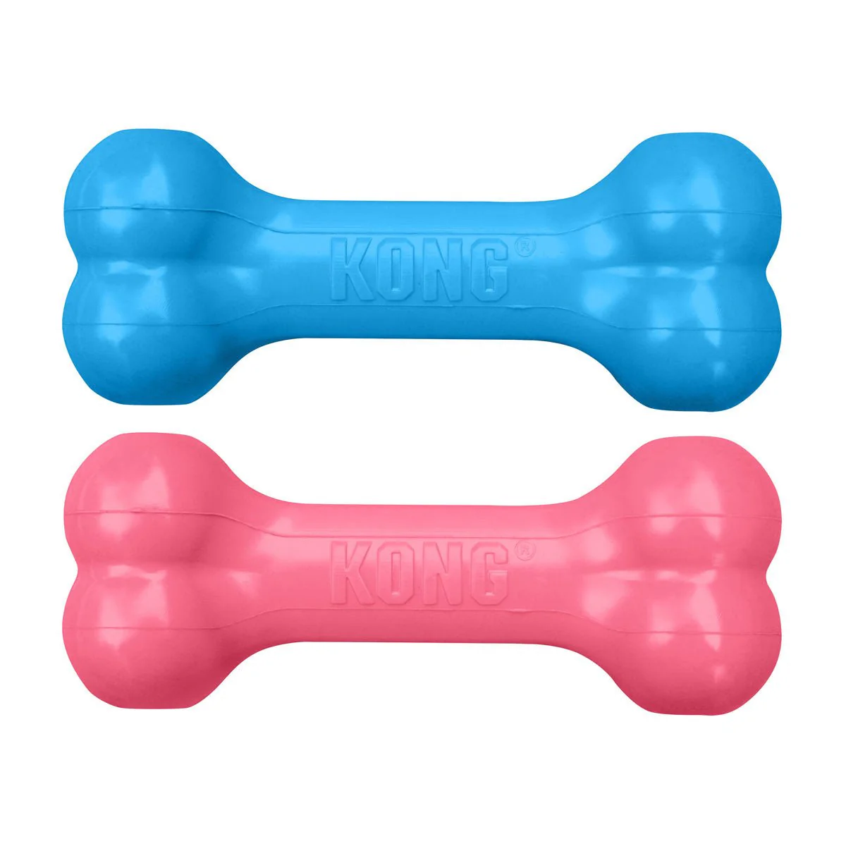 KONG Puppy Goodie Bone Treat Dispensing Dog Chew Toy – Soft Rubber Teething Toy for Puppies - Image 5