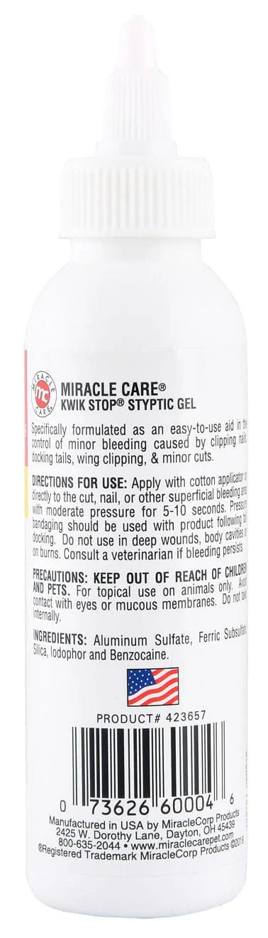 Kwik Stop Styptic Gel for Dogs, Cats, & Birds - Image 2