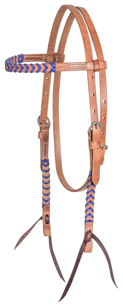 Classic Equine Laced Browband Headstall, Full - Image 4