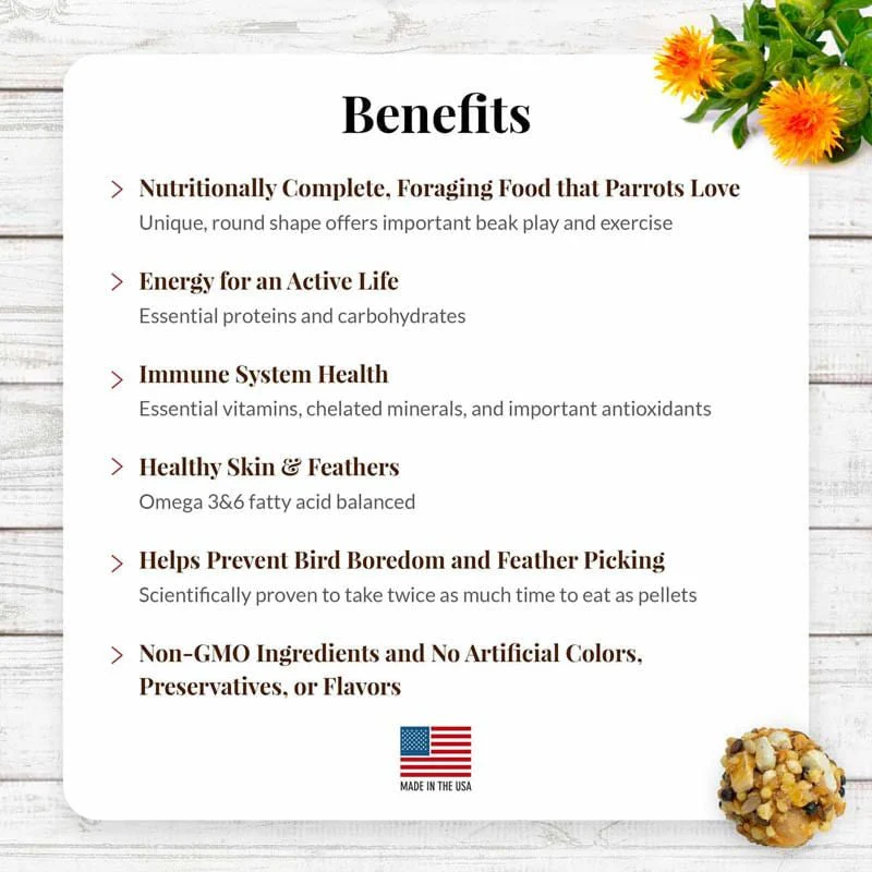 Lafeber Classic Nutri-Berries Bird Food, 10 oz – Foraging Formula for Small, Medium & Large Birds - Image 5