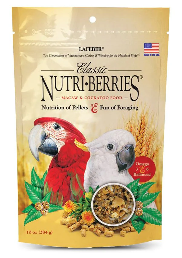 Lafeber Classic Nutri-Berries Bird Food, 10 oz – Foraging Formula for Small, Medium & Large Birds - Image 8