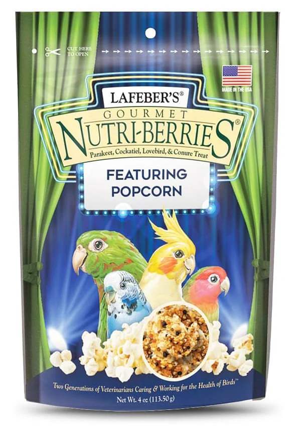 Lafeber® Popcorn Nutri-Berries® Treats for Cockatiels & Parrots
