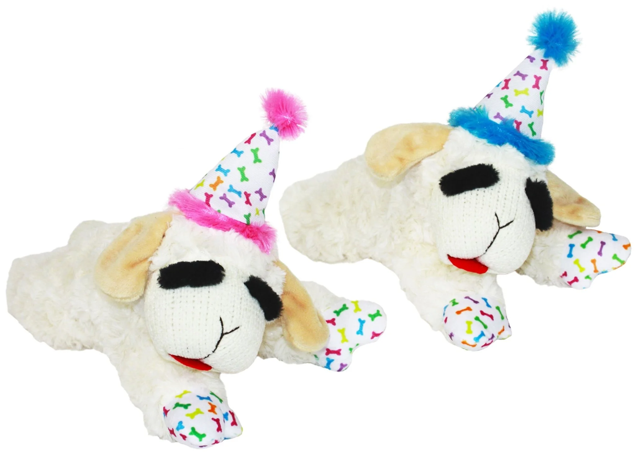 Lamb Chop with Birthday Hat Plush Dog Toy