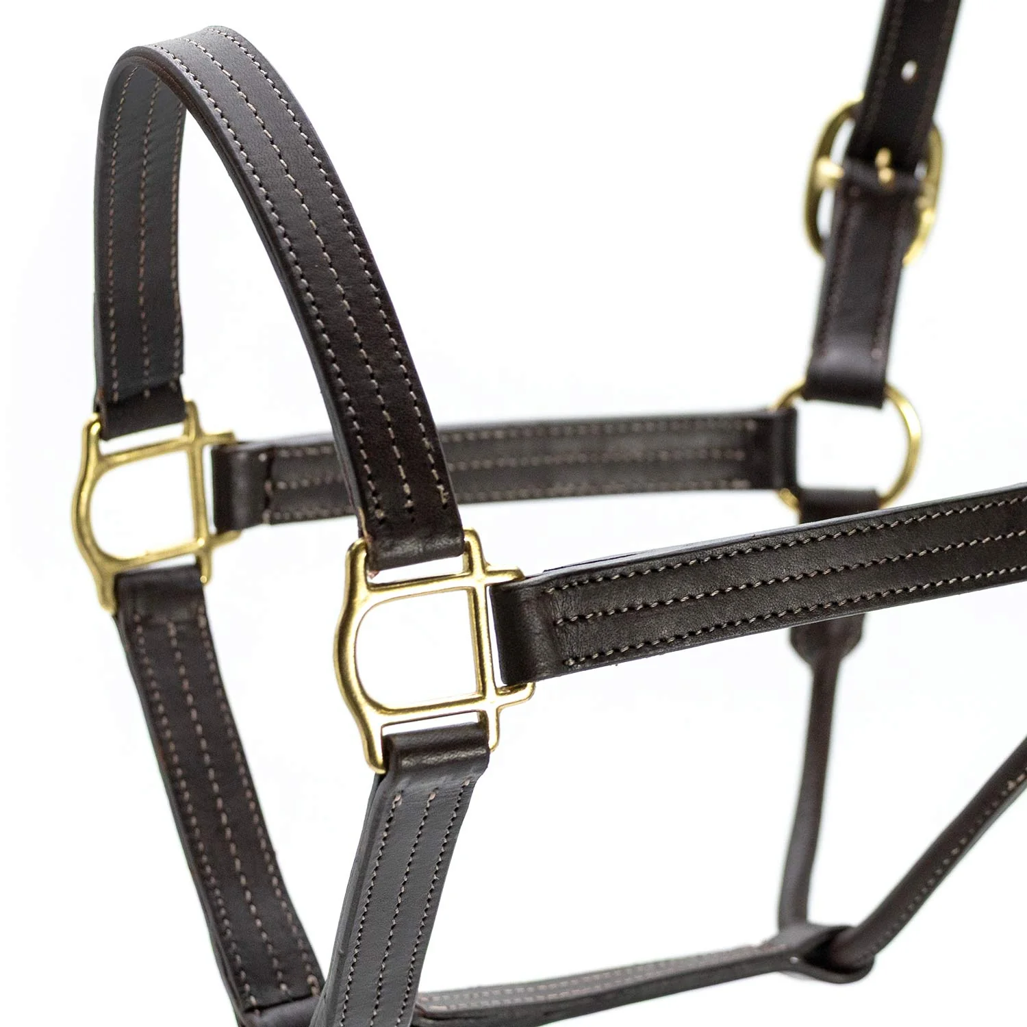 Jeffers Lexington Triple Stitched Leather Halter – Premium Pre-Oiled Adjustable Horse Halter, Breakaway Option, Durable & Comfortable Equestrian Tack - Image 5