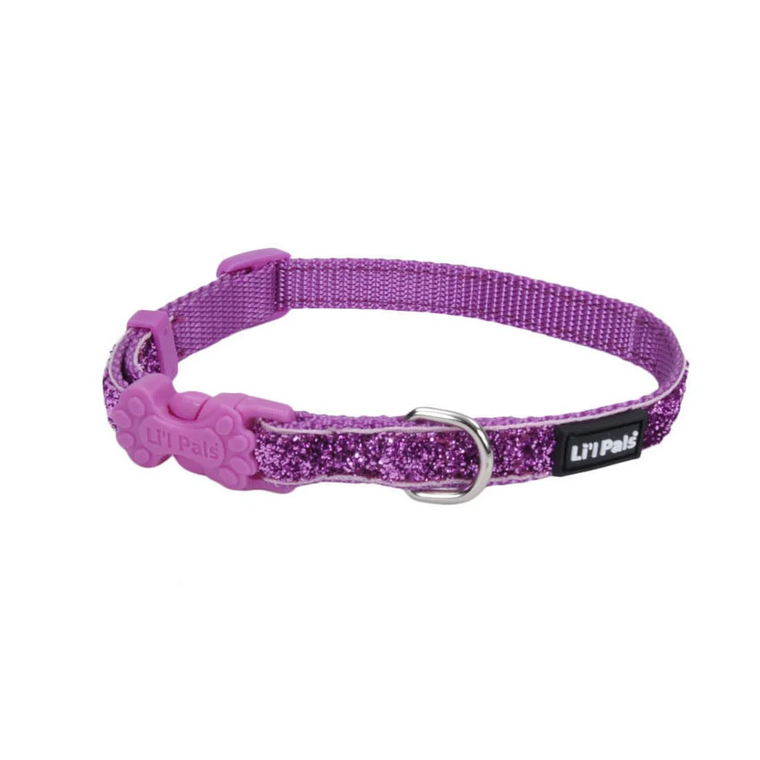 Li'l Pals Adjustable Dog Collar with Glitter Overlay - Image 7