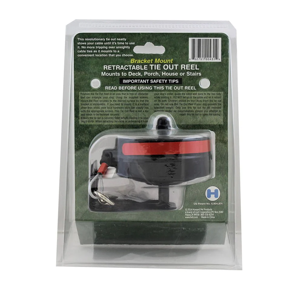 Lixit Bracket Mount Retractable Tie Out Reel for Dogs - Image 7
