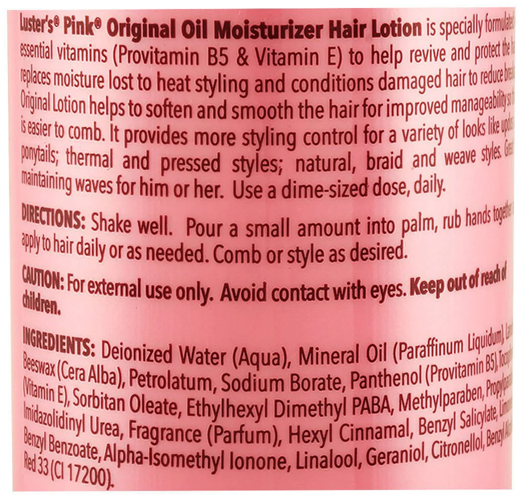 Luster's Pink Lotion, 32 oz - Image 2