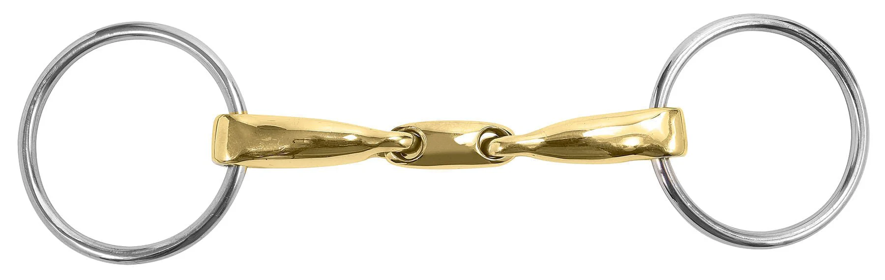 M Toulouse Curved Mouth 16mm Loose Ring Snaffle with Lozenge - Image 3
