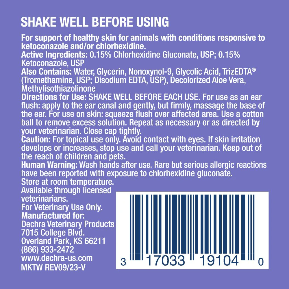 Dechra Mal-A-Ket Plus TrizEDTA Antibacterial & Antifungal Flush for Dogs & Cats - Image 3