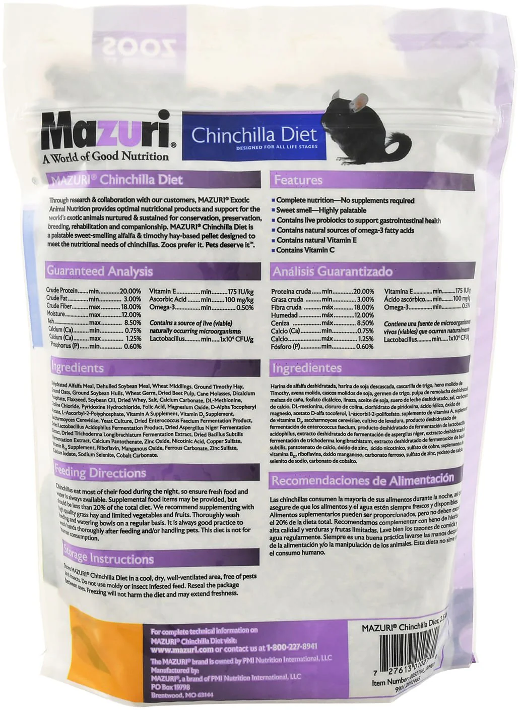 Mazuri Chinchilla Diet - Image 8
