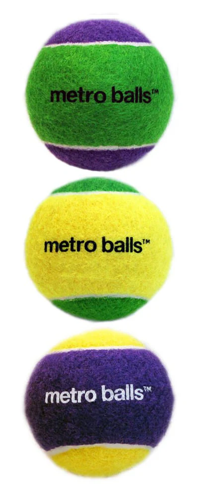 Metro Balls Fetch Dog Toys, 3 Pack - Image 5