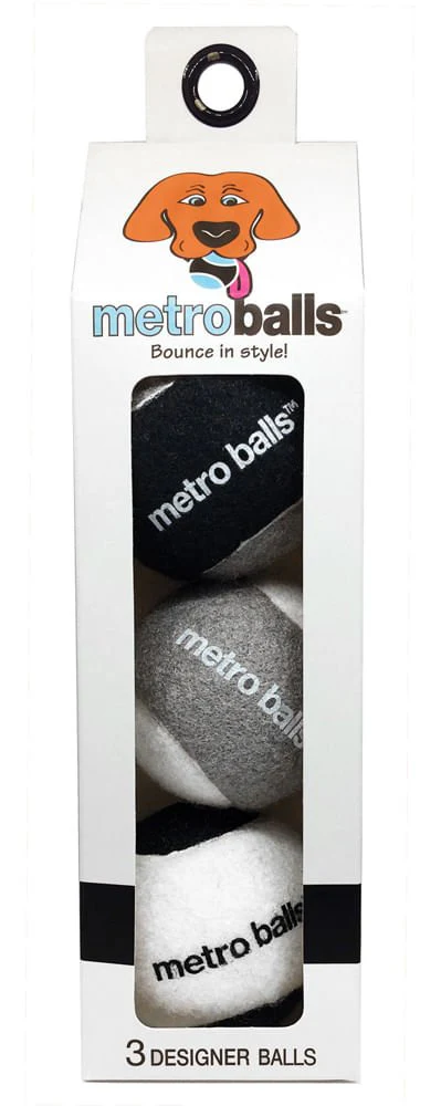 Metro Balls Fetch Dog Toys, 3 Pack - Image 8