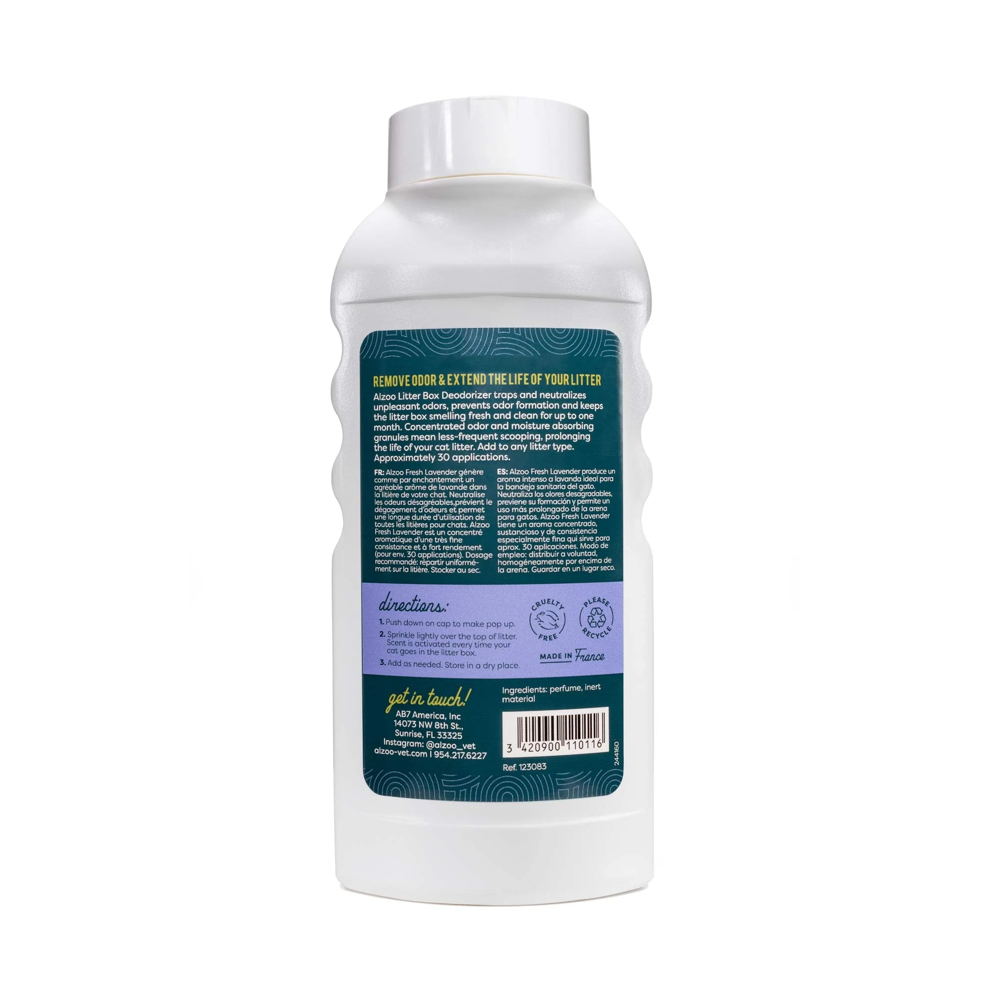 ALZOO Natural Mineral-Based Concentrated Cat Litter Scented Deodorizer for Odor Control, 26.6 oz - Image 11