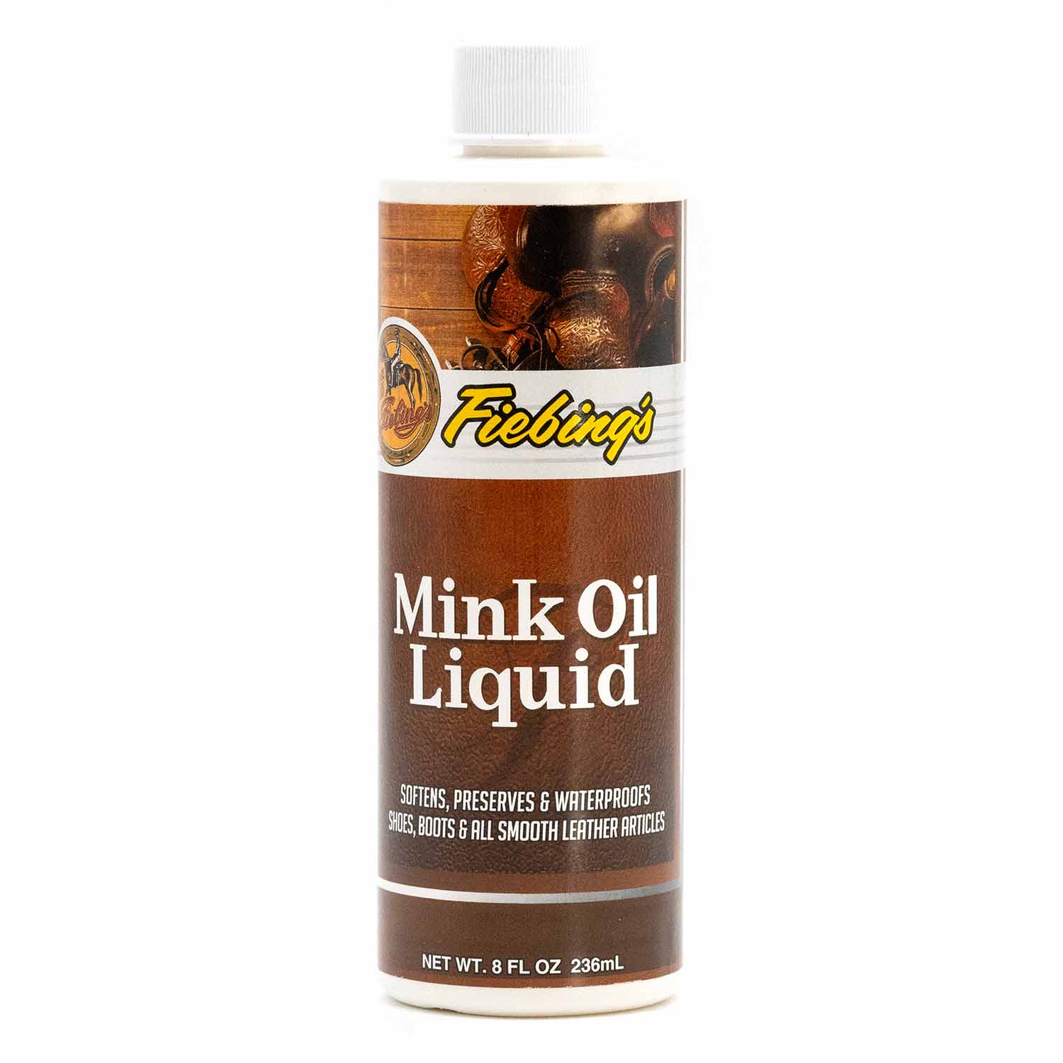 Fiebing's Mink Oil Liquid with Pure Neatsfoot Oil – 8 oz Leather Protector