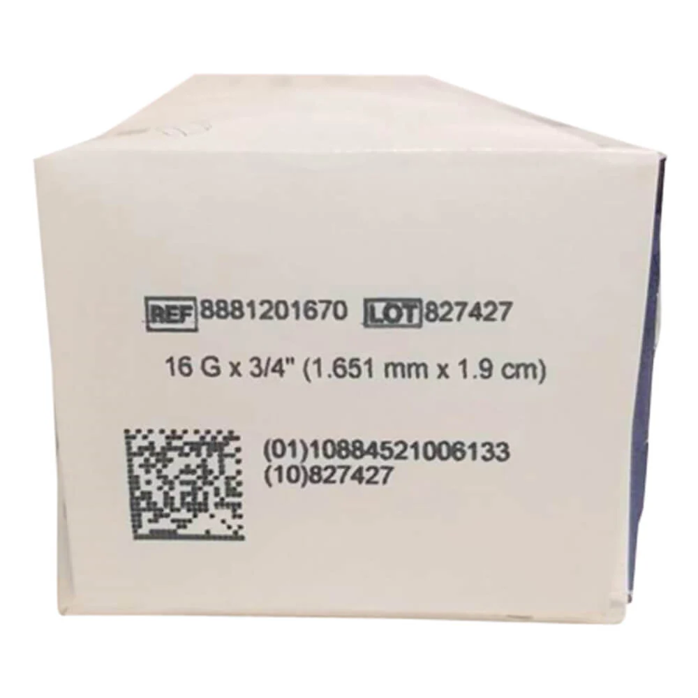 Monoject Needle, Aluminum Hub, 16g x 3/4", 100 ct - Image 2