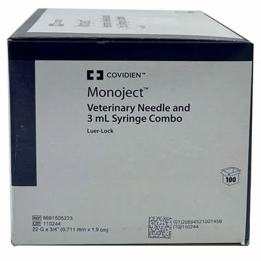 Monoject Luer-Lock (LL) Syringe with Needle Combo - Image 7
