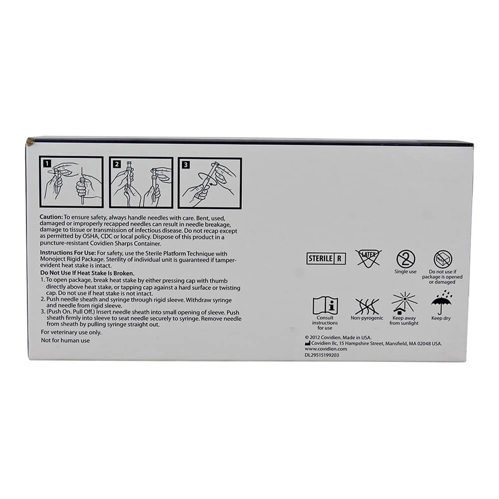 Monoject Luer-Slip (LS) Syringe with Needle Combo - Image 6
