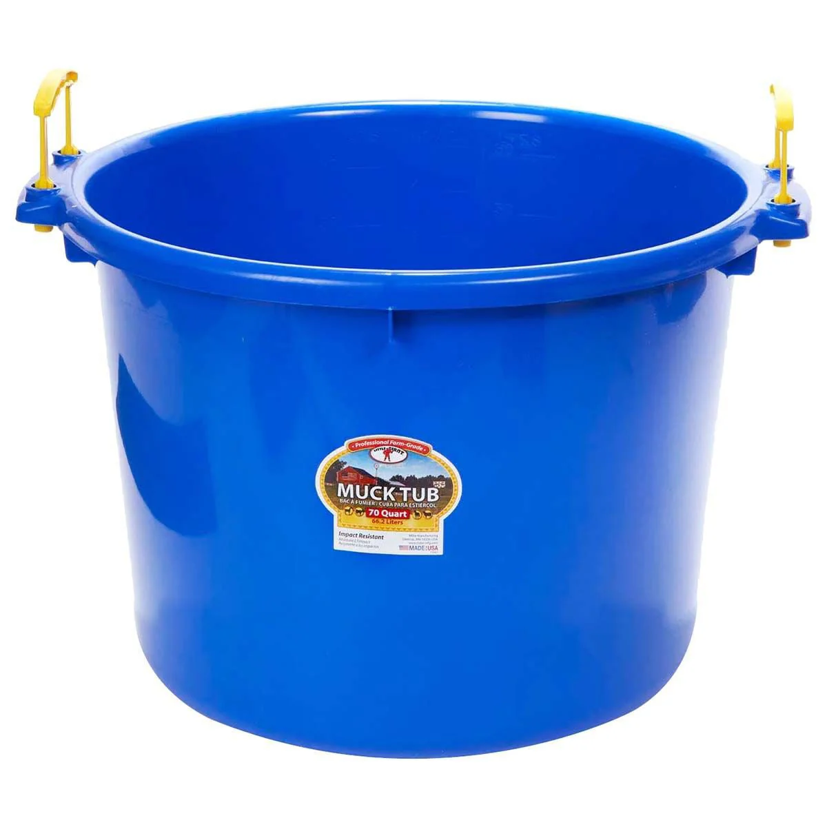 Little Giant Muck Tub – 40 & 70 Quart Heavy Duty Muck Bucket with Plastic Handles - Image 5
