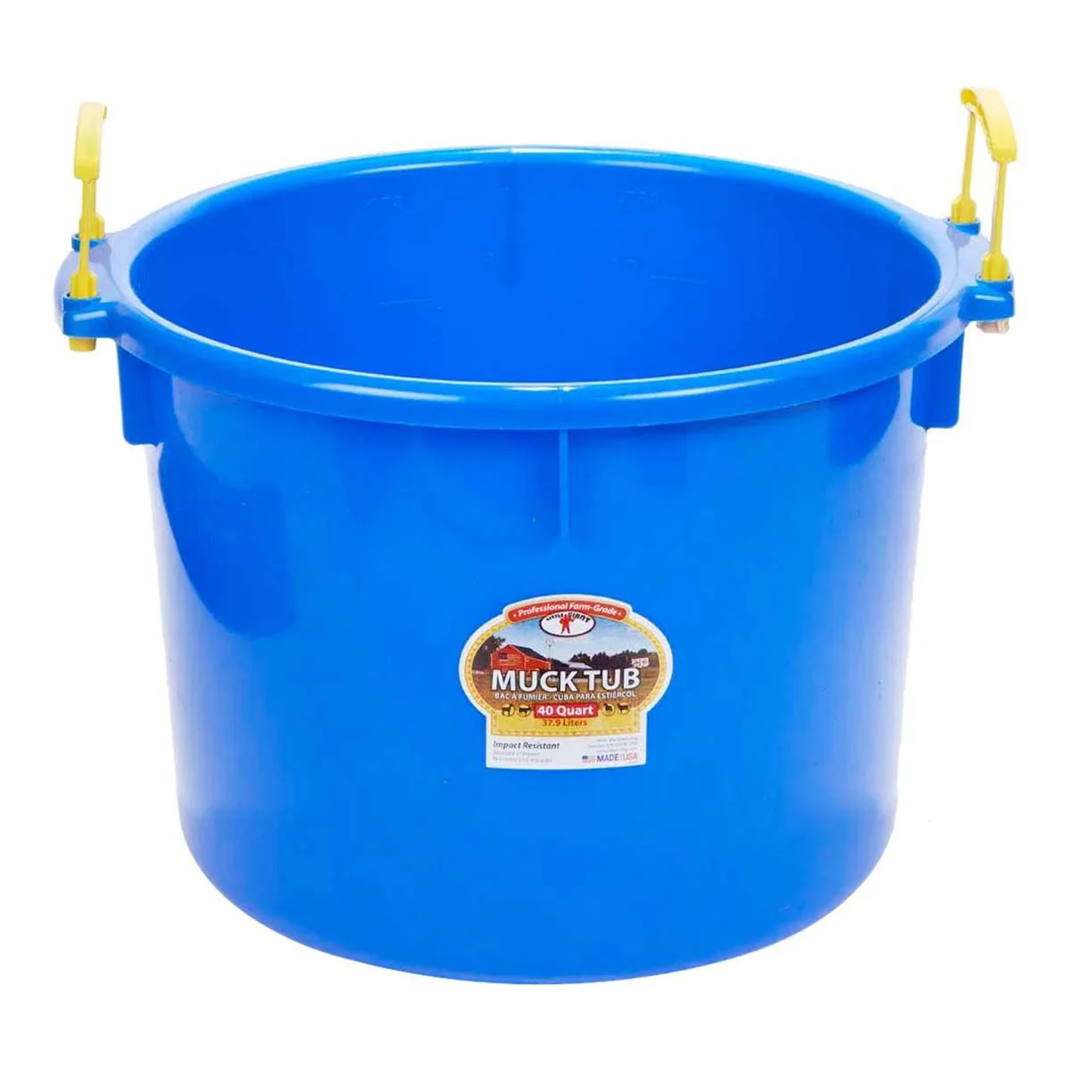 Little Giant Muck Tub – 40 & 70 Quart Heavy Duty Muck Bucket with Plastic Handles - Image 8