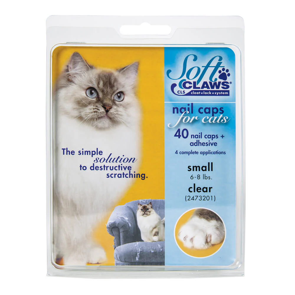 Soft Claws Nail Caps for Cats, 40 ct