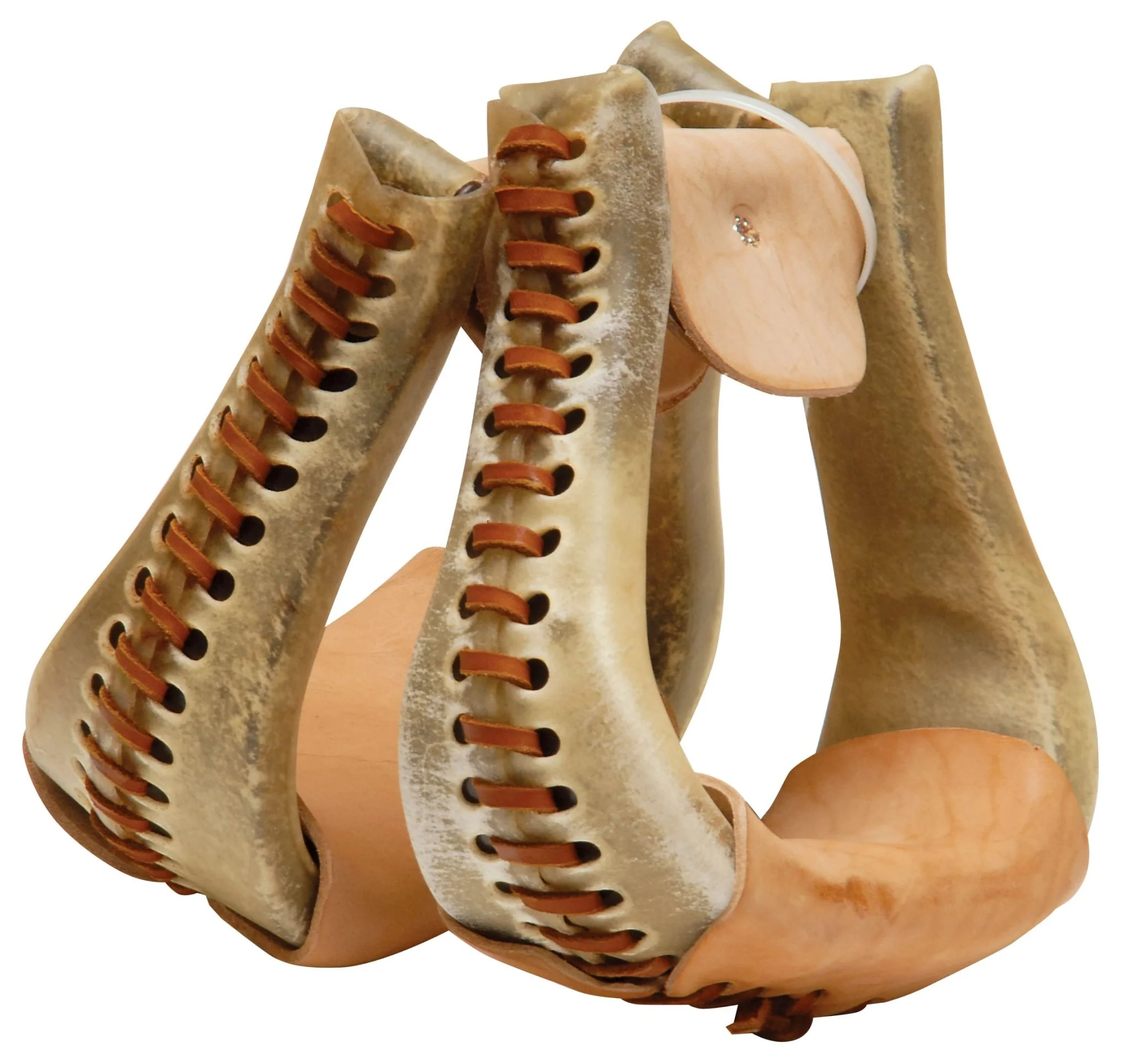 Rawhide Bell Bottom Stirrups - Image 2