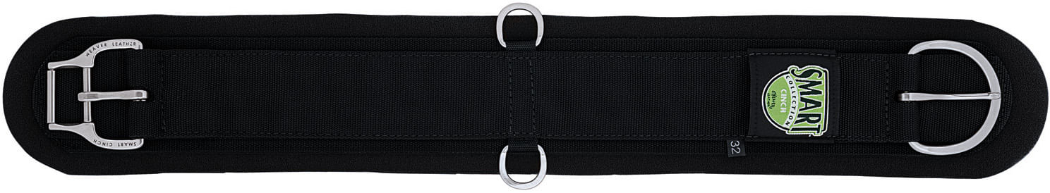 Weaver Neoprene Smart Cinches, Straight, Black - Image 2