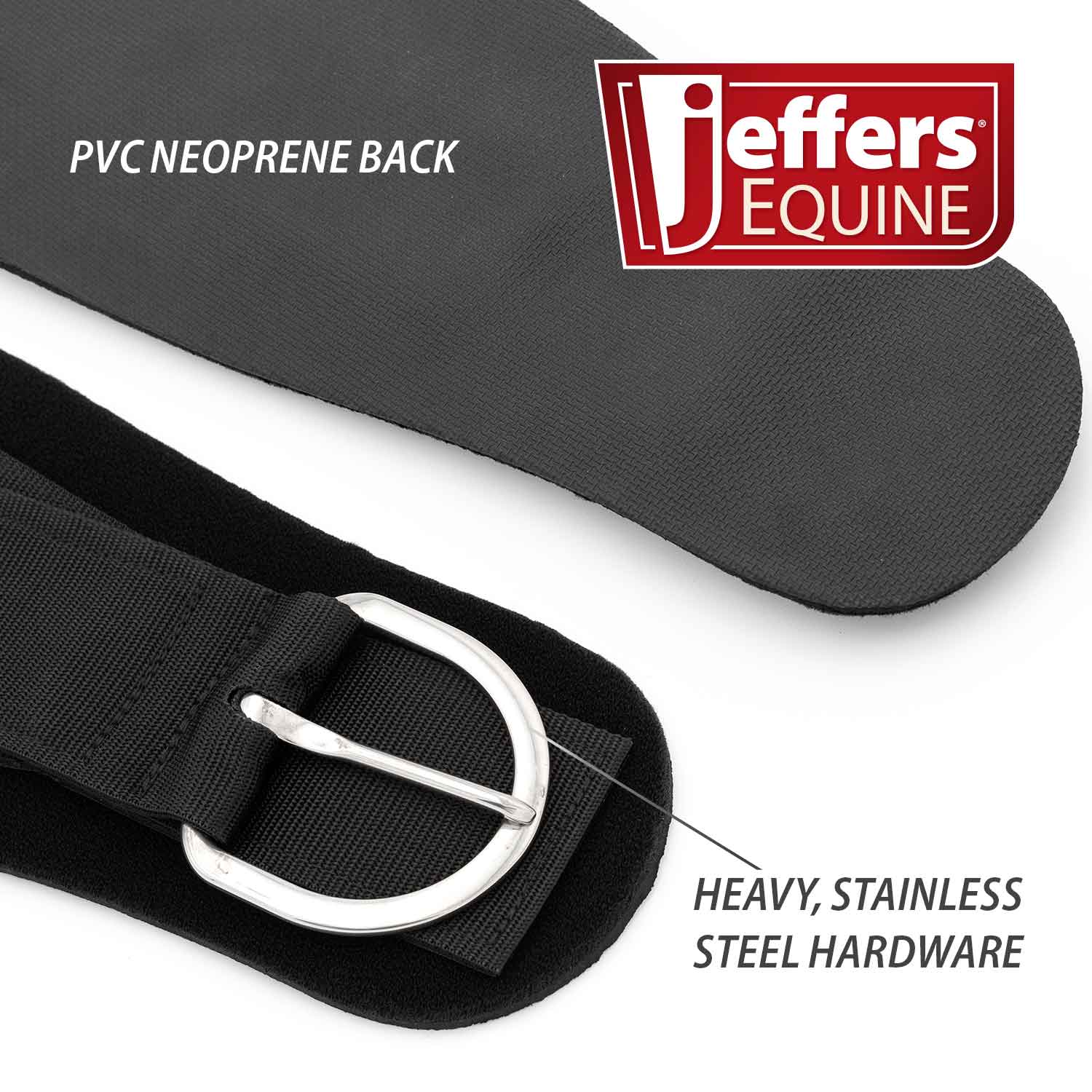 Jeffers Heavy-Duty Western Neoprene Roping Cinch with Stainless Steel Hardware - Image 4