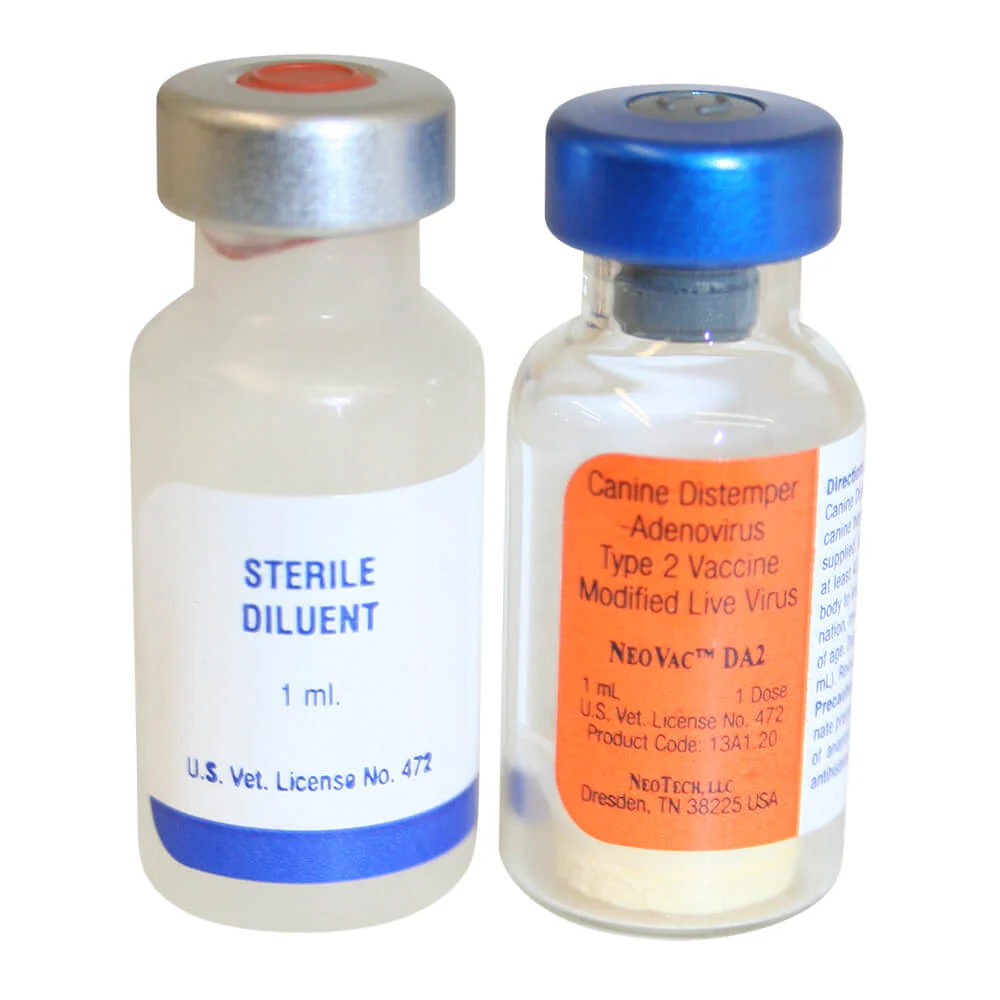 NeoVac DA2 Canine Vaccine – Distemper & Adenovirus Type 2, Modified Live, Puppy & Adult Dogs - Image 5