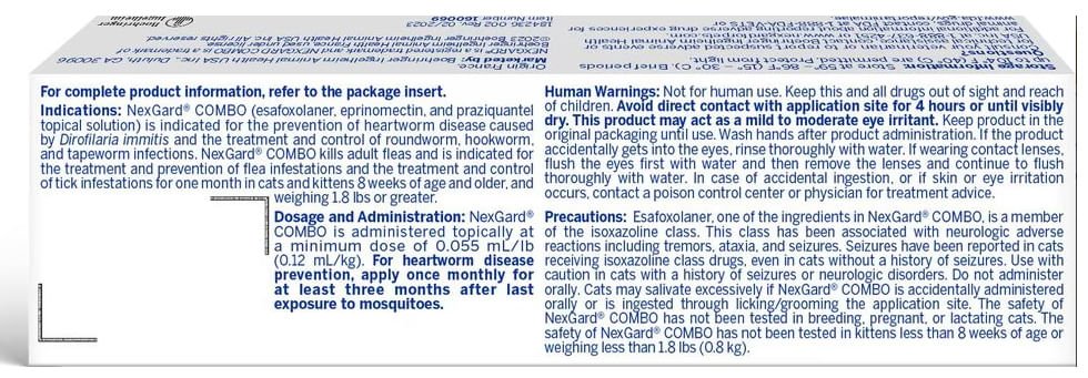 Rx Nexgard Combo Topical for Cats - Image 19