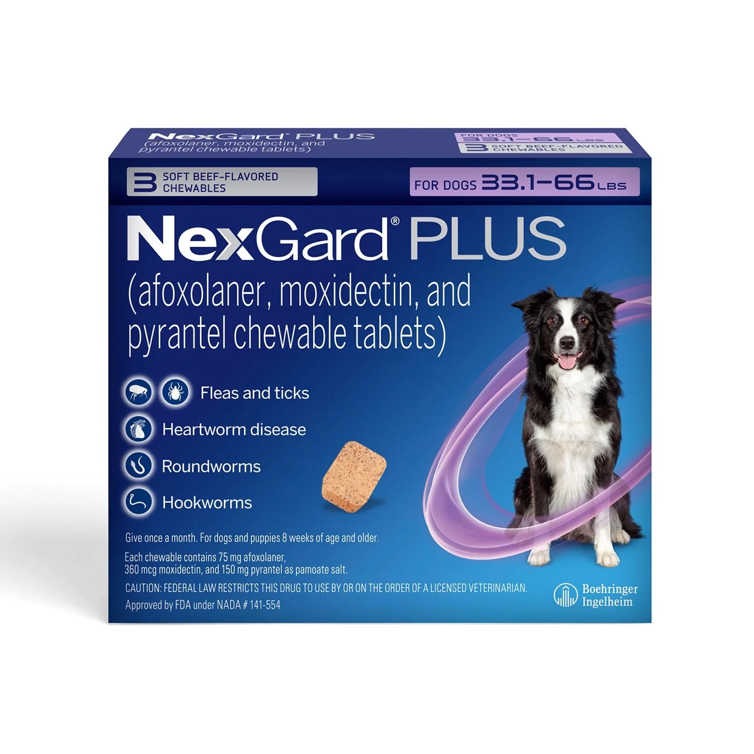 Rx NexGard Plus Chewable Flea & Tick Tablets for Dogs - Image 3
