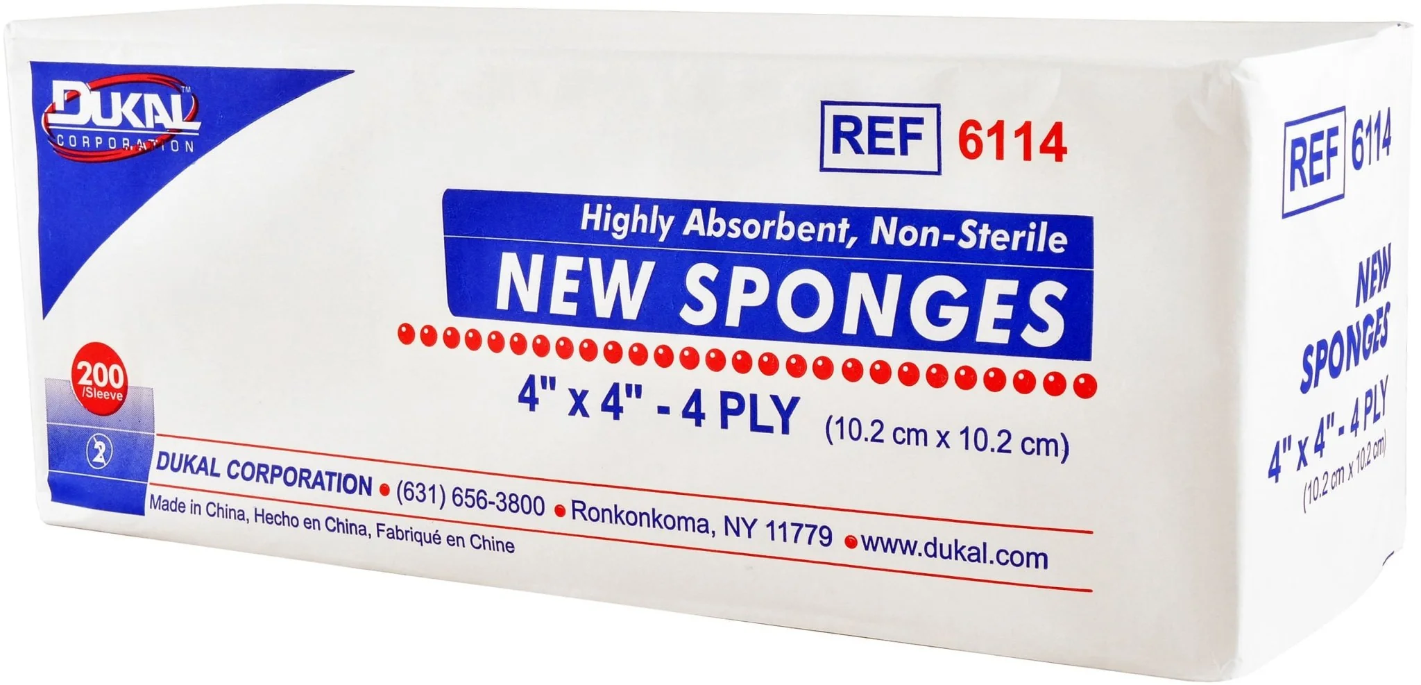 Non-Sterile Gauze Sponges, 4" x 4"