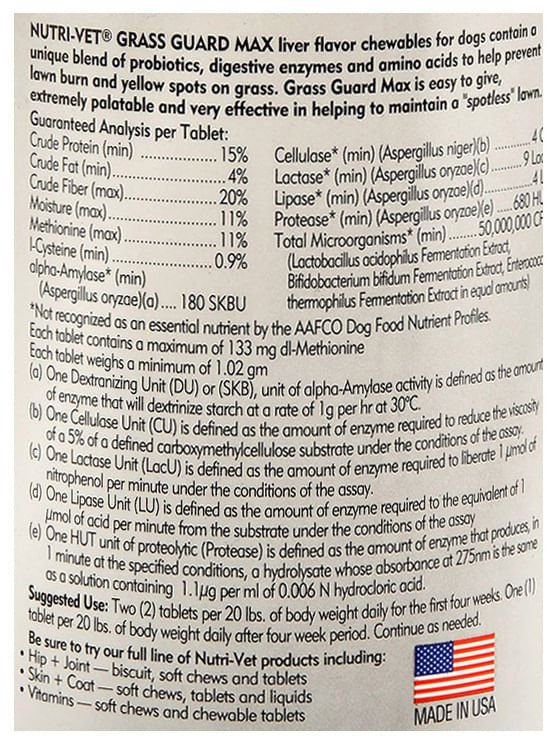 Nutri-Vet Grass Guard Max for Dogs Liver Flavor Chewables - Image 3