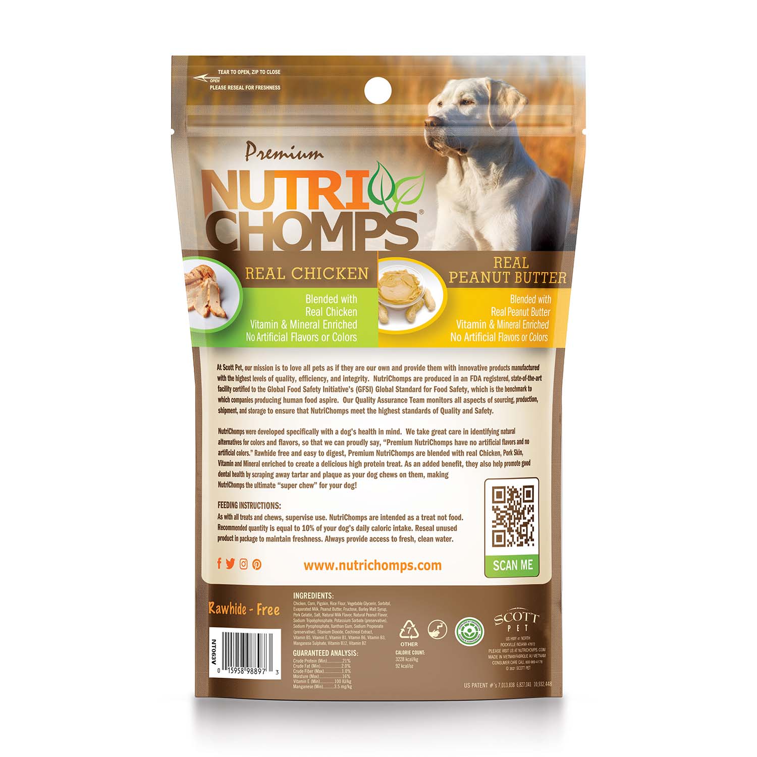 NutriChomps Rawhide-Free Wrapped Twist Dog Chews - Image 2