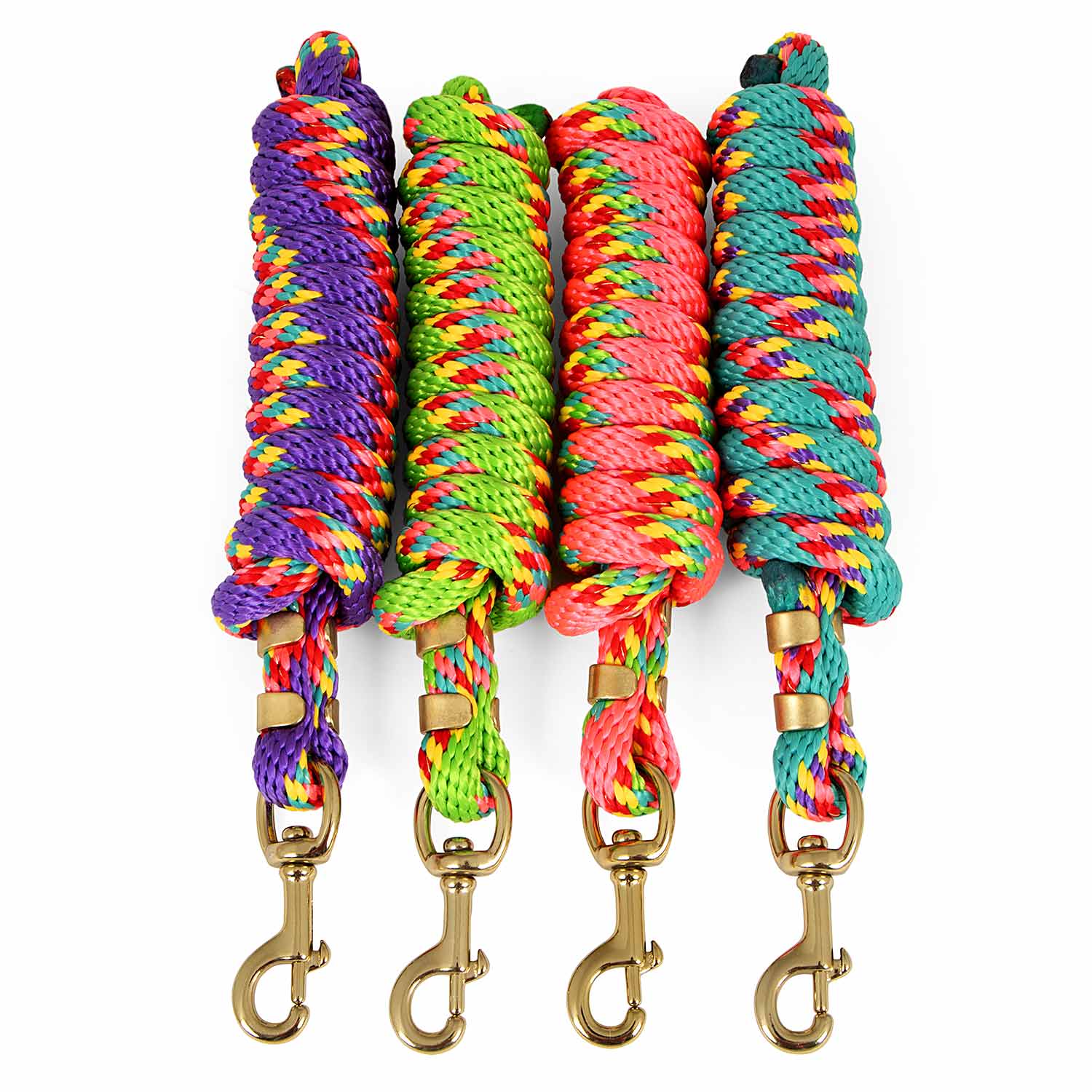 Jeffers Neon Poly Lead Rope with Bolt Snap, 8' - Image 2