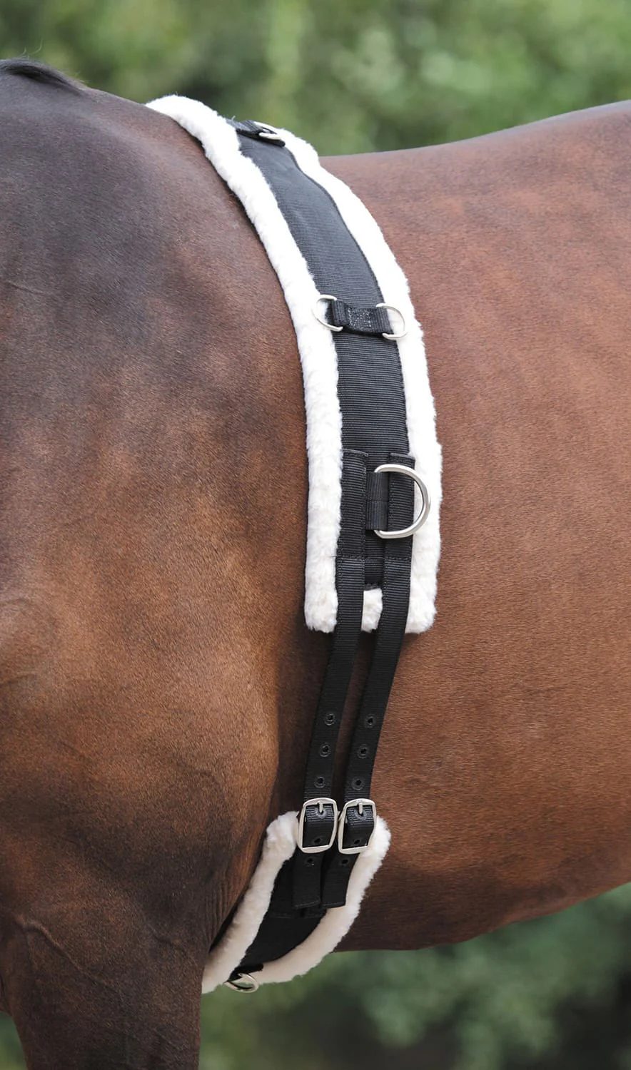 Nylon Lunging Surcingle with Fleece Padding