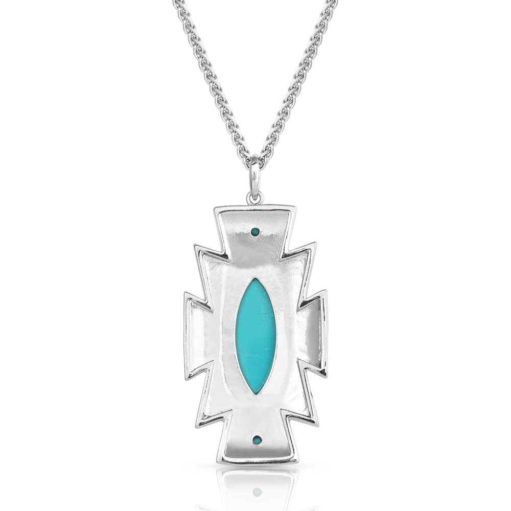 Ocean Storm Cloud Turquoise Necklace - Image 2