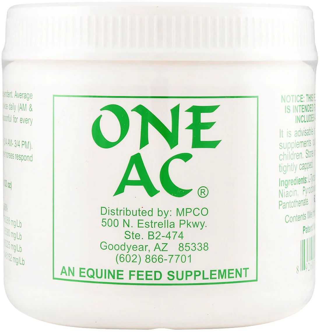 ONE AC Thermal Regulation for Horses