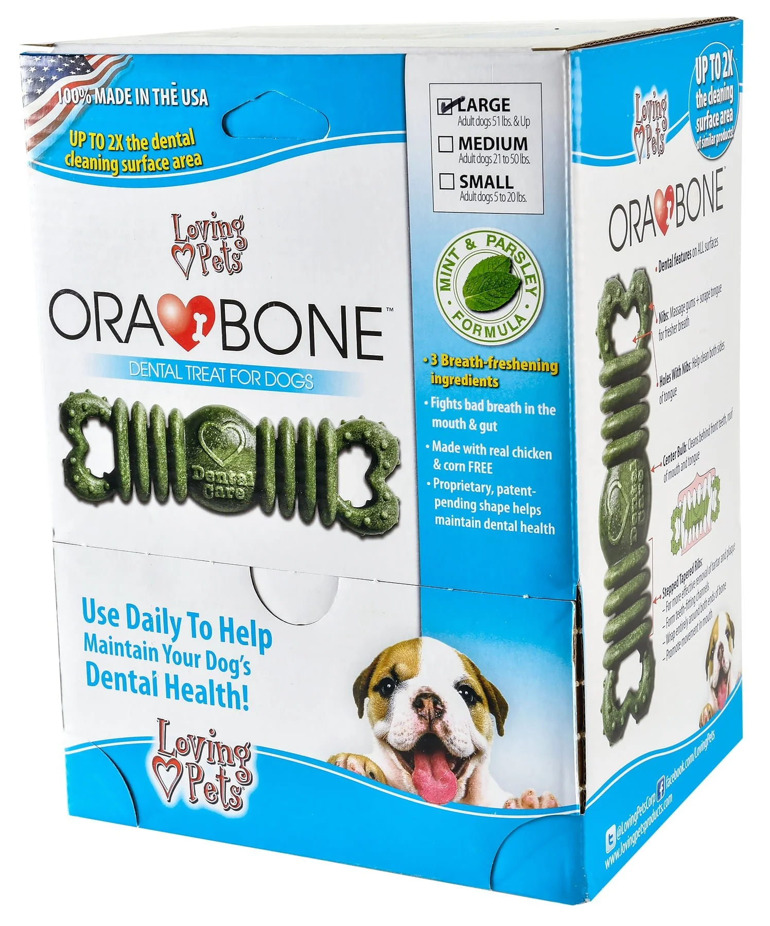 Ora-Bone Dental Treats for Dogs – Fresh Breath, Plaque & Tartar Control, USA Made - Image 11