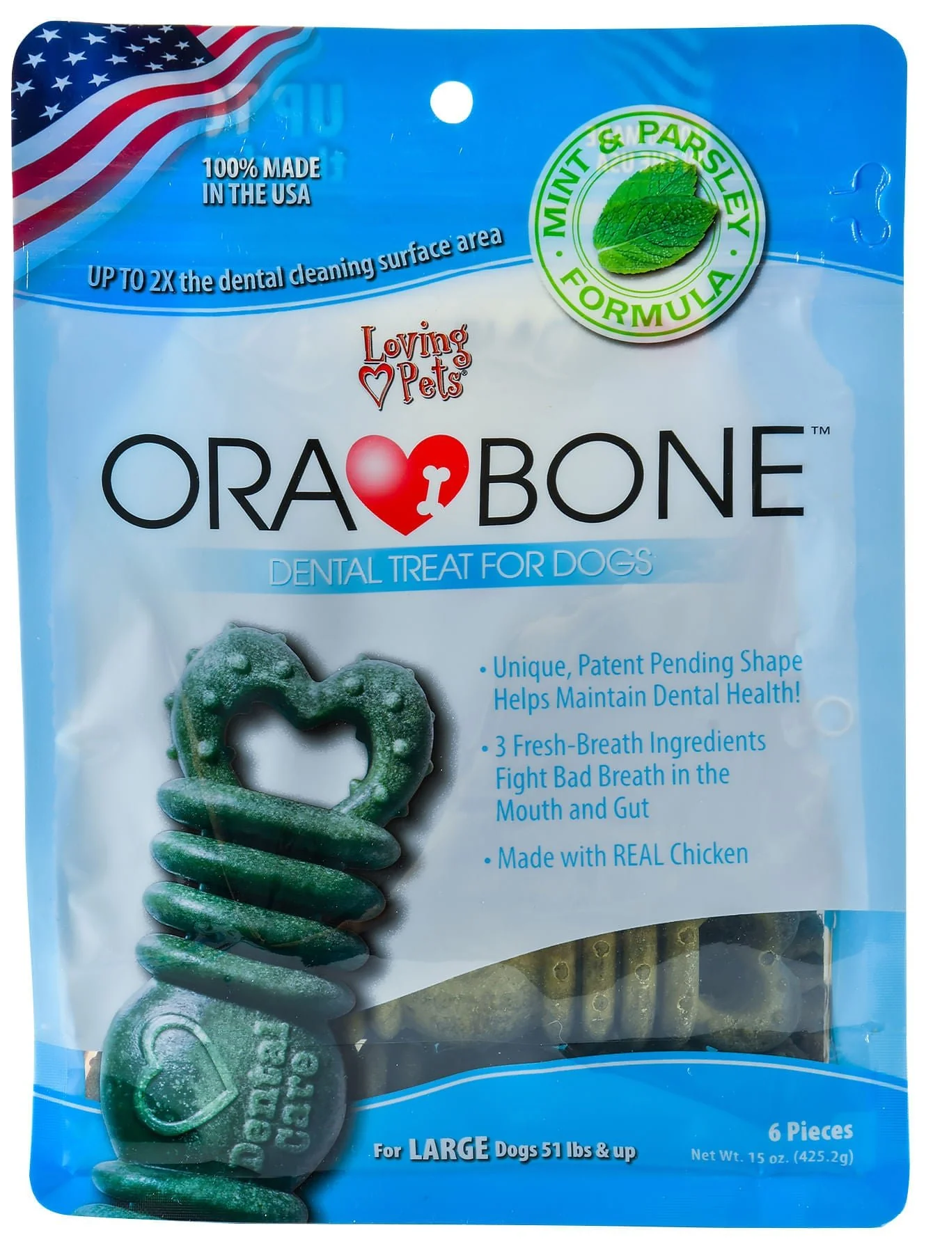 Ora-Bone Dental Treats for Dogs – Fresh Breath, Plaque & Tartar Control, USA Made - Image 16