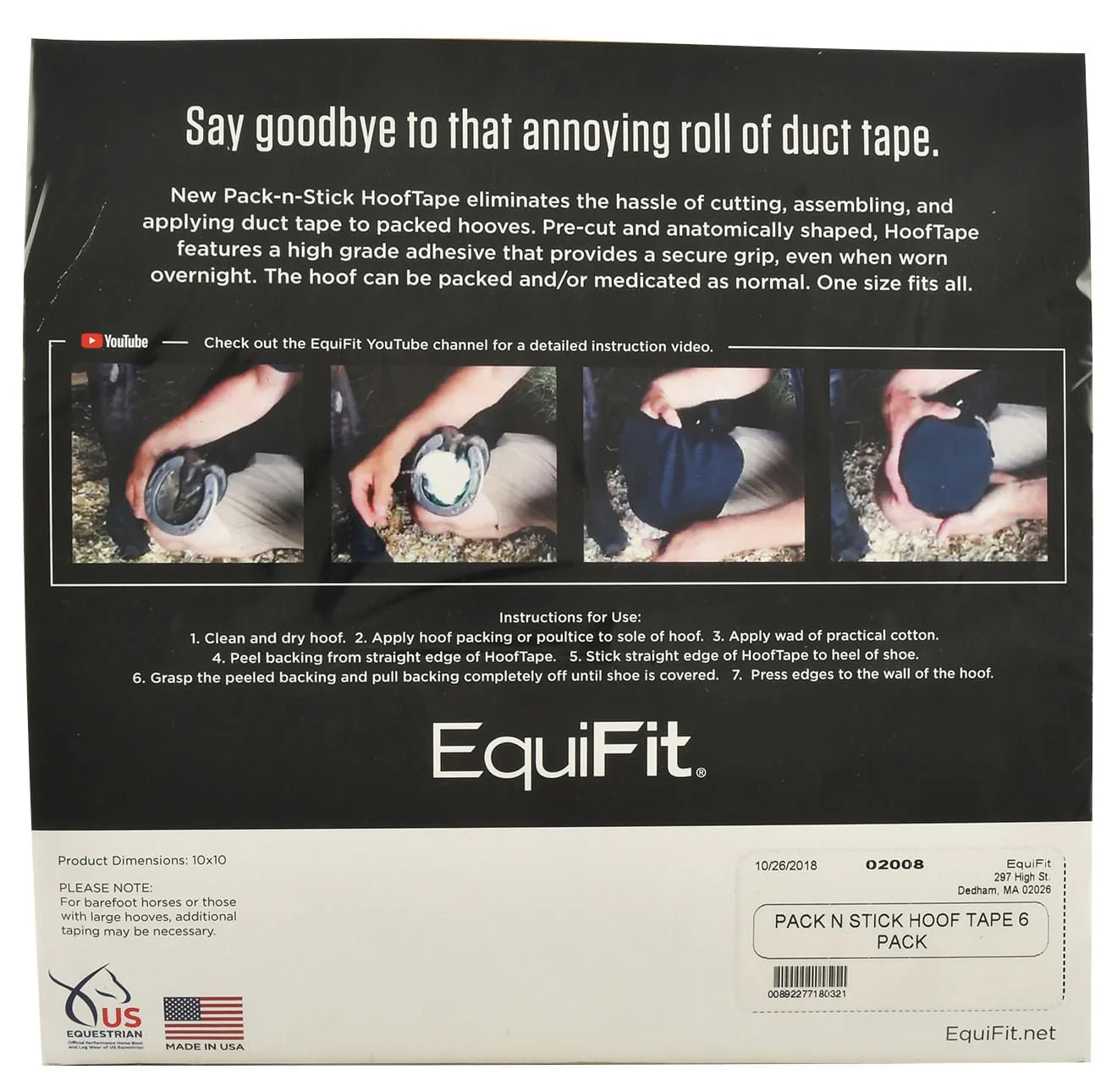 Pack-N-Stick Hoof Tape, 6 pack - Image 5