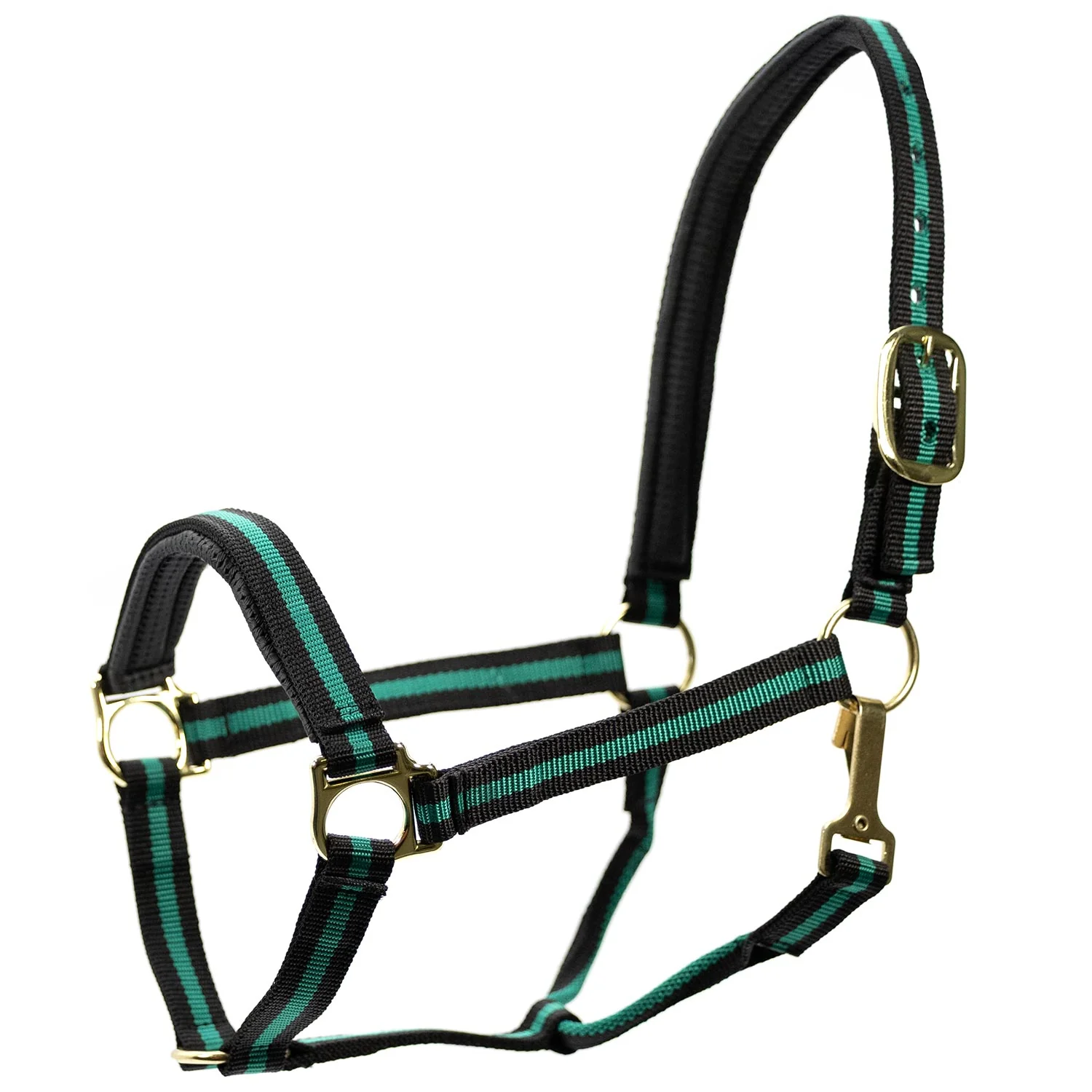 Jeffers Padded Nylon Horse Halter with Throat Snap - Image 2