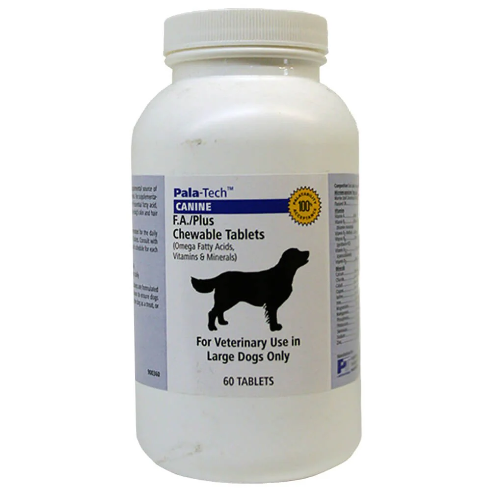 Pala-Tech Canine F.A./Plus For Dogs, 60 Tablets